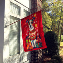 Load image into Gallery viewer, Jack Russell Terrier Holiday Christmas House Flag