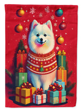 Load image into Gallery viewer, Japanese Spitz Holiday Christmas House Flag