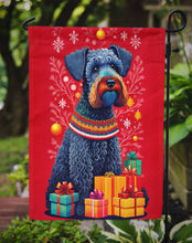 Load image into Gallery viewer, Kerry Blue Terrier Holiday Christmas Garden Flag – Outdoor Decorative Yard Flag