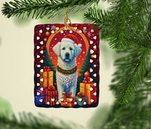 Load image into Gallery viewer, Kuvasz Holiday Christmas Porcelain Ornament