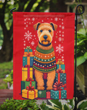 Load image into Gallery viewer, Lakeland Terrier Holiday Christmas Garden Flag – Outdoor Decorative Yard Flag
