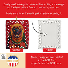 Load image into Gallery viewer, Leonberger Holiday Christmas Porcelain Ornament