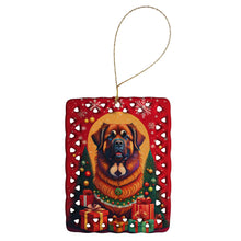 Load image into Gallery viewer, Leonberger Holiday Christmas Porcelain Ornament