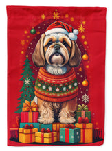 Load image into Gallery viewer, Lhasa Apso Holiday Christmas Garden Flag – Outdoor Decorative Yard Flag