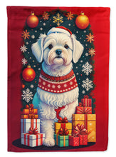 Load image into Gallery viewer, Maltese Holiday Christmas Garden Flag – Outdoor Decorative Yard Flag
