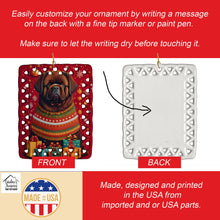 Load image into Gallery viewer, Newfoundland Holiday Christmas Porcelain Ornament