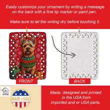 Load image into Gallery viewer, Norwich Terrier Holiday Christmas Porcelain Ornament