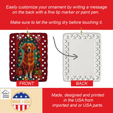 Load image into Gallery viewer, Nova Scotia Duck Toller Holiday Christmas Porcelain Ornament