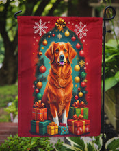 Load image into Gallery viewer, Nova Scotia Duck Toller Holiday Christmas Garden Flag – Outdoor Decorative Yard Flag