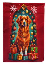 Load image into Gallery viewer, Nova Scotia Duck Toller Holiday Christmas Garden Flag – Outdoor Decorative Yard Flag