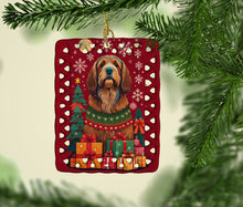 Load image into Gallery viewer, Otterhound Holiday Christmas Porcelain Ornament