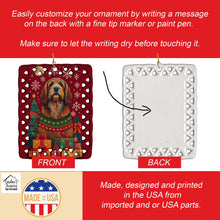 Load image into Gallery viewer, Otterhound Holiday Christmas Porcelain Ornament