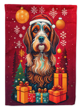 Load image into Gallery viewer, Petit Basset Griffon Vendeen Holiday Christmas Garden Flag – Outdoor Decorative Yard Flag