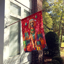 Load image into Gallery viewer, Poodle Holiday Christmas House Flag
