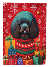 Load image into Gallery viewer, Poodle Holiday Christmas House Flag