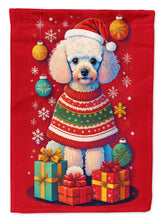 Load image into Gallery viewer, Poodle Holiday Christmas House Flag