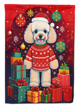 Load image into Gallery viewer, Poodle Holiday Christmas House Flag