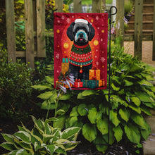 Load image into Gallery viewer, Portuguese Water Dog Holiday Christmas Garden Flag – Outdoor Decorative Yard Flag