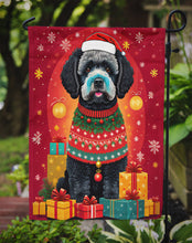 Load image into Gallery viewer, Portuguese Water Dog Holiday Christmas Garden Flag – Outdoor Decorative Yard Flag