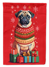 Load image into Gallery viewer, Fawn Pug Holiday Christmas House Flag