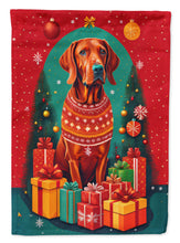 Load image into Gallery viewer, Red Redbone Coonhound Holiday Christmas Garden Flag – Outdoor Decorative Yard Flag