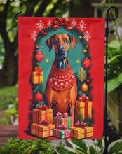 Load image into Gallery viewer, Rhodesian Ridgeback Holiday Christmas Garden Flag – Outdoor Decorative Yard Flag