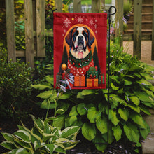Load image into Gallery viewer, Saint Bernard Holiday Christmas Garden Flag – Outdoor Decorative Yard Flag