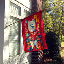 Load image into Gallery viewer, Samoyed Holiday Christmas House Flag
