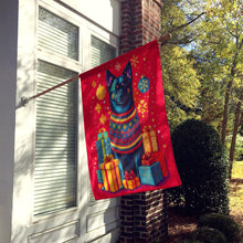 Load image into Gallery viewer, Schipperke Holiday Christmas House Flag