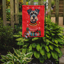 Load image into Gallery viewer, Schnauzer Holiday Christmas Garden Flag – Outdoor Decorative Yard Flag