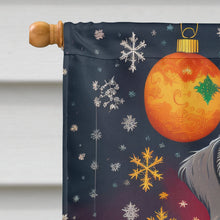 Load image into Gallery viewer, Scottish Deerhound Holiday Christmas House Flag