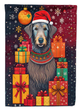 Load image into Gallery viewer, Scottish Deerhound Holiday Christmas House Flag