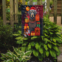 Load image into Gallery viewer, Scottish Deerhound Holiday Christmas Garden Flag – Outdoor Decorative Yard Flag