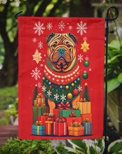 Load image into Gallery viewer, Shar Pei Holiday Christmas Garden Flag – Outdoor Decorative Yard Flag