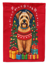 Load image into Gallery viewer, Wheaten Terrier Holiday Christmas Garden Flag – Outdoor Decorative Yard Flag