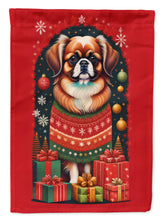 Load image into Gallery viewer, Tibetan Spaniel Holiday Christmas House Flag
