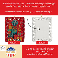 Load image into Gallery viewer, Weimaraner Holiday Christmas Porcelain Ornament