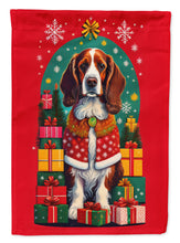 Load image into Gallery viewer, Welsh Springer Spaniel Holiday Christmas Garden Flag – Outdoor Decorative Yard Flag