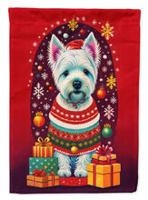 Load image into Gallery viewer, Westie Holiday Christmas House Flag