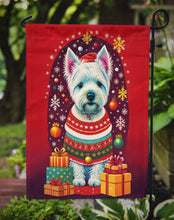 Load image into Gallery viewer, Westie Holiday Christmas Garden Flag – Outdoor Decorative Yard Flag