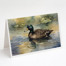 Load image into Gallery viewer, American Black Duck Greeting Cards - Blank Note Cards – 8-Pack of Artist-Designed Cards with Envelopes