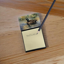 Load image into Gallery viewer, American Black Duck Sticky Note Holder- Refiilable Desk Accessory Note Pad