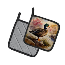 Load image into Gallery viewer, American Black Duck Pot Holders - Set of 2 Decorative Kitchen Helpers | Made in the USA