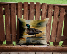 Load image into Gallery viewer, American Black Duck Throw Pillow - 14x14 Decorative Pillow – Art for Your Home &amp; Patio
