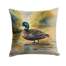 Load image into Gallery viewer, American Black Duck Throw Pillow - 14x14 Decorative Pillow – Art for Your Home &amp; Patio