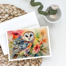 Load image into Gallery viewer, Barn Owl Greeting Cards - Blank Note Cards – 8-Pack of Artist-Designed Cards with Envelopes