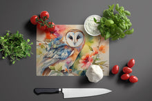 Load image into Gallery viewer, Barn Owl Glass Cutting Boards – Durable, Decorative Kitchen Art