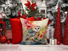 Load image into Gallery viewer, Barn Owl Throw Pillow - 14x14 Decorative Pillow – Art for Your Home &amp; Patio