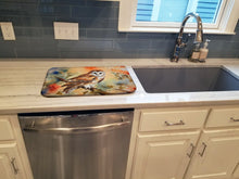 Load image into Gallery viewer, Barn Owl Dish Drying Mat