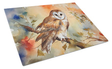 Load image into Gallery viewer, Barn Owl Glass Cutting Boards – Durable, Decorative Kitchen Art
